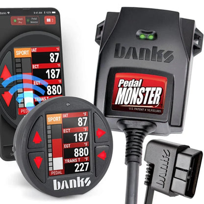 Banks PedalMonster Sensitivity Controller & iDash Data Pro 07.5-19 Cummins | 11-20 Powerstroke