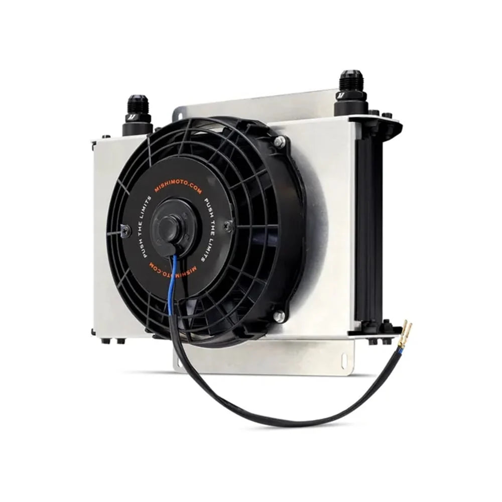 Mishimoto HD Universal Oil Cooler With 8" Electric Fan 23 Row Strutted Tube Style